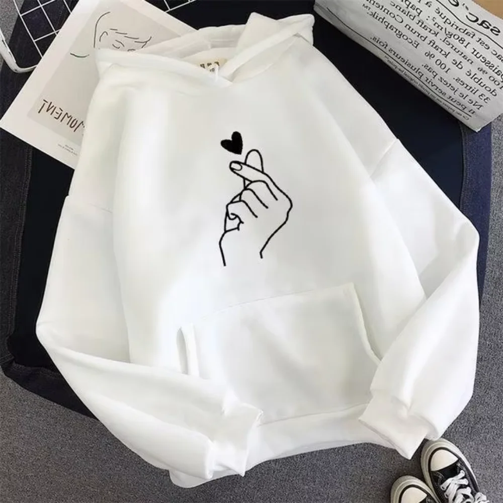 Men and Woman Unisex Hooded Sweatshirt Fleece Long Sleeve Pullover with Inserted Pocket Hip Hop Streetwear Oversized Y2K Hoody